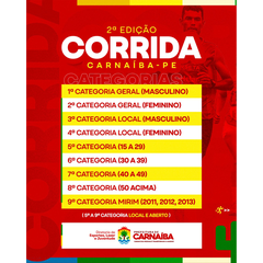 2º EDIÇÃO CORRIDA CARNAIBA