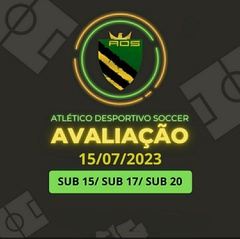 AVALIAÇÃO DE FUTEBOL CATEGORIAS SUB 15, SUB 17 e SUB 20