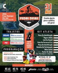 Pedal Delas Terra dos Cânions (EVENTO ABERTO AO PÚBLICO EM GERAL)