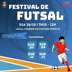 I FESTIVAL DE FUTSAL DA ESCOLINHA DESPORTIVA DO CMDPII