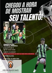 Inscrições  Peneira América