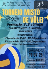 6º TORNEIO MISTO VOLEI DE AREIA - AMADOR