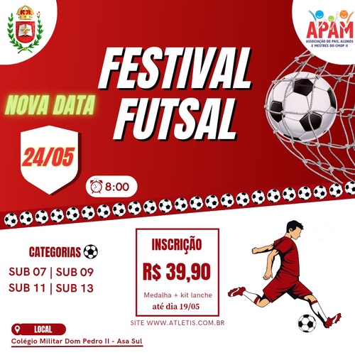 FESTIVAL DE FUTSAL DA ESCOLA DESPORTIVA CMDPII
