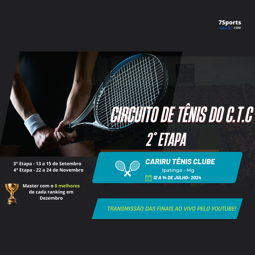 Circuito de Tênis do Cariru Tênis Clube - 2° Etapa