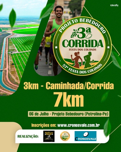 3ª CORRIDA FESTA DOS COLONOS