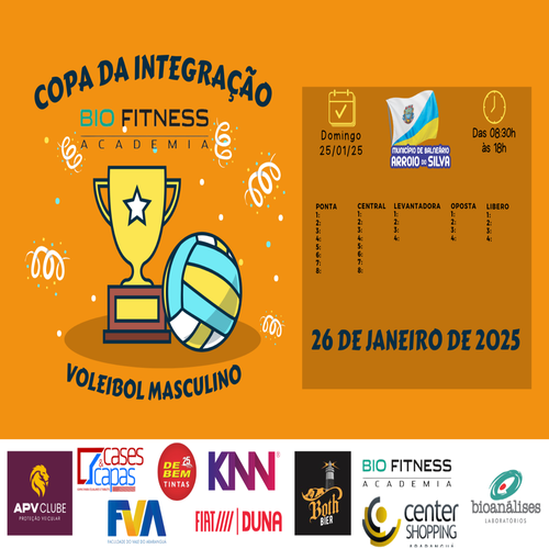 Copa da Integração Biofitness de Voleibol Masculino - 2025 - Baln. Arroio do Silva