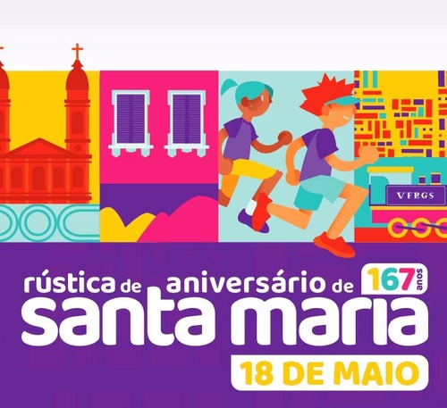 Rústica de aniversário de Santa Maria
