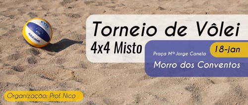 Torneio de volei 4 x 4 Misto