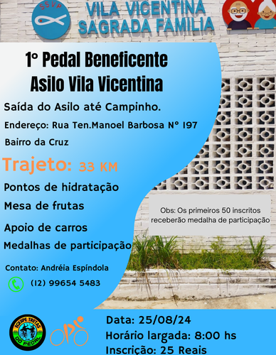 Pedal Beneficente Asilo Vila Vicentina Sagrada Família