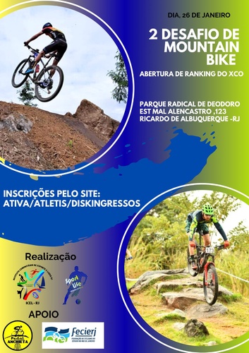 II DESAFIO DE MOUNTAIN BIKE (SPORT, PRÓ E KIDS)