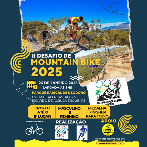 II DESAFIO DE MOUNTAIN BIKE (SPORT, PRÓ E KIDS)