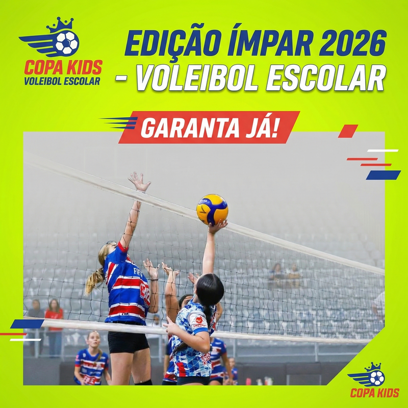 Copa Kids de Vôlei - Vila Velha, Espírito Santo - 2026 -  Inscrições Abertas | Atletis