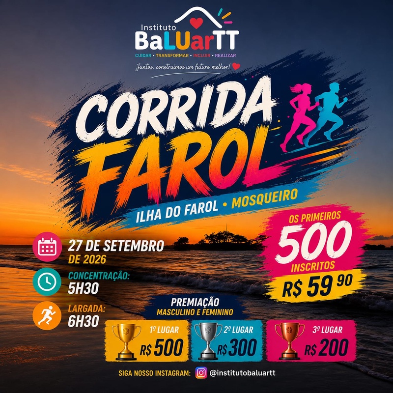 Corrida Farol 2026 - Belém, Pará - 2026 -  Inscrições Abertas | Corrente Running
