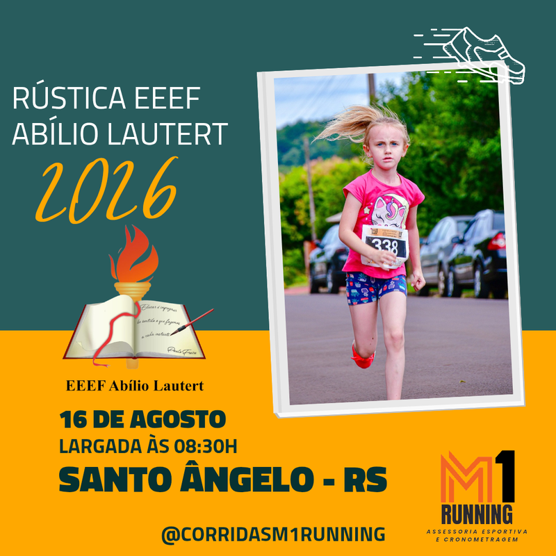 RÚSTICA EEEF ABÍLIO LAUTERT - Santo Ângelo, Rio Grande do Sul - 2026 -  Inscrições Abertas | Atletis