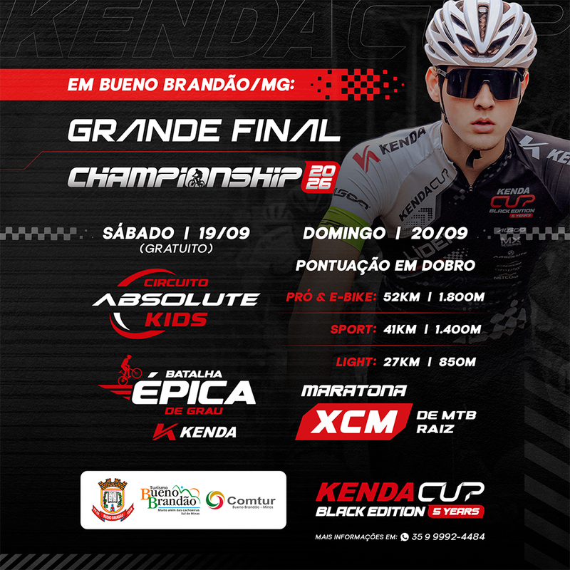 4ª Etapa - KENDA CUP CHAMPIONSHIP 2026 - Bueno Brandão, Minas Gerais - 2026 -  Inscrições Abertas | Atletis